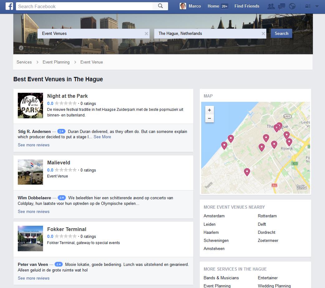 Facebook zet vol in op reviews in nieuwe “local search”