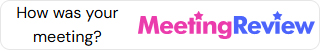 MeetingReview widget voor communicatie - rechthoek klein zonder reviewscore in Engels