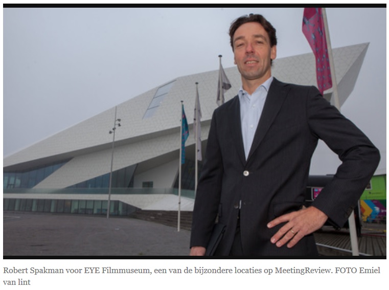 Robert Spakman - eigenaar MeetingReview in artikel Telegraaf